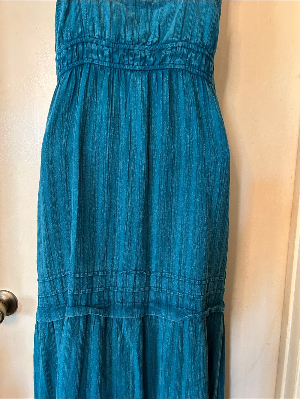 Z Supply Divinity Teal Spaghetti-Strap Maxi Dress size S - Picture 9 of 12